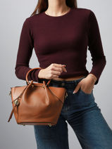 Cross Body Tas Gretel Ted lapidus Bruin gretel TLAU8931-vue-porte